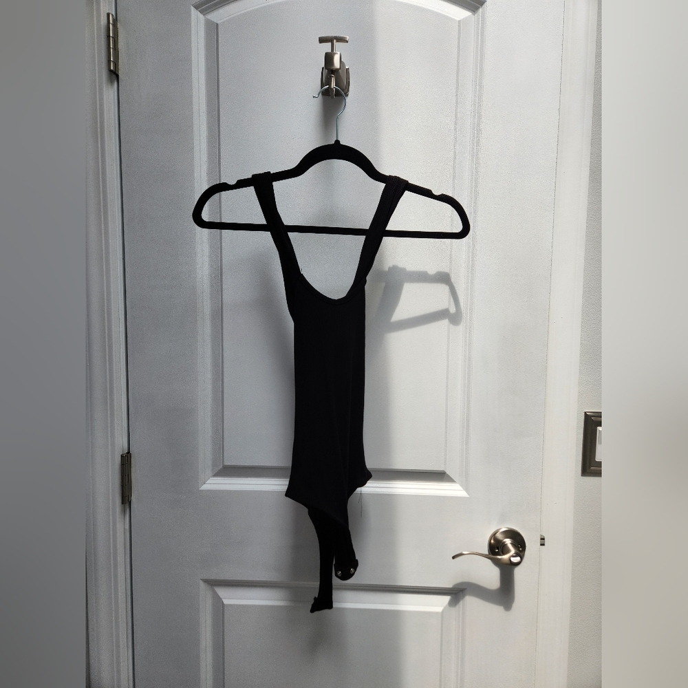 Lulus Front Cross Black Bodysuit - Picture 2 of 7